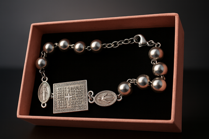 Silver Religious Bracelet