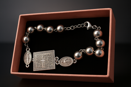 Silver Religious Bracelet