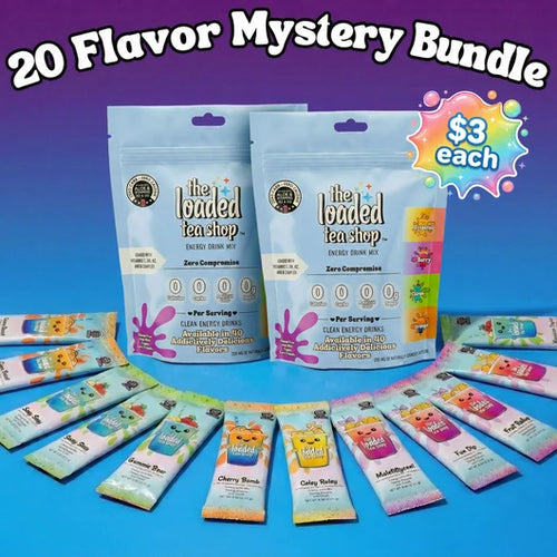 Loaded Tea Mystery Bundle: 20 Zero Sugar Energy Drink Sticks