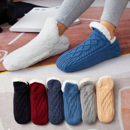Winter Wool Socks Slippers - For Men and Women.