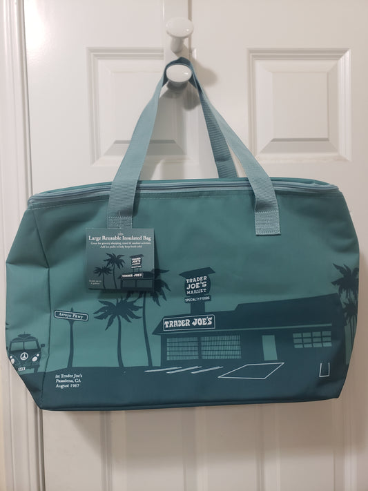 Trader Joe's Large Reusable Insulated Bag Emerald Green