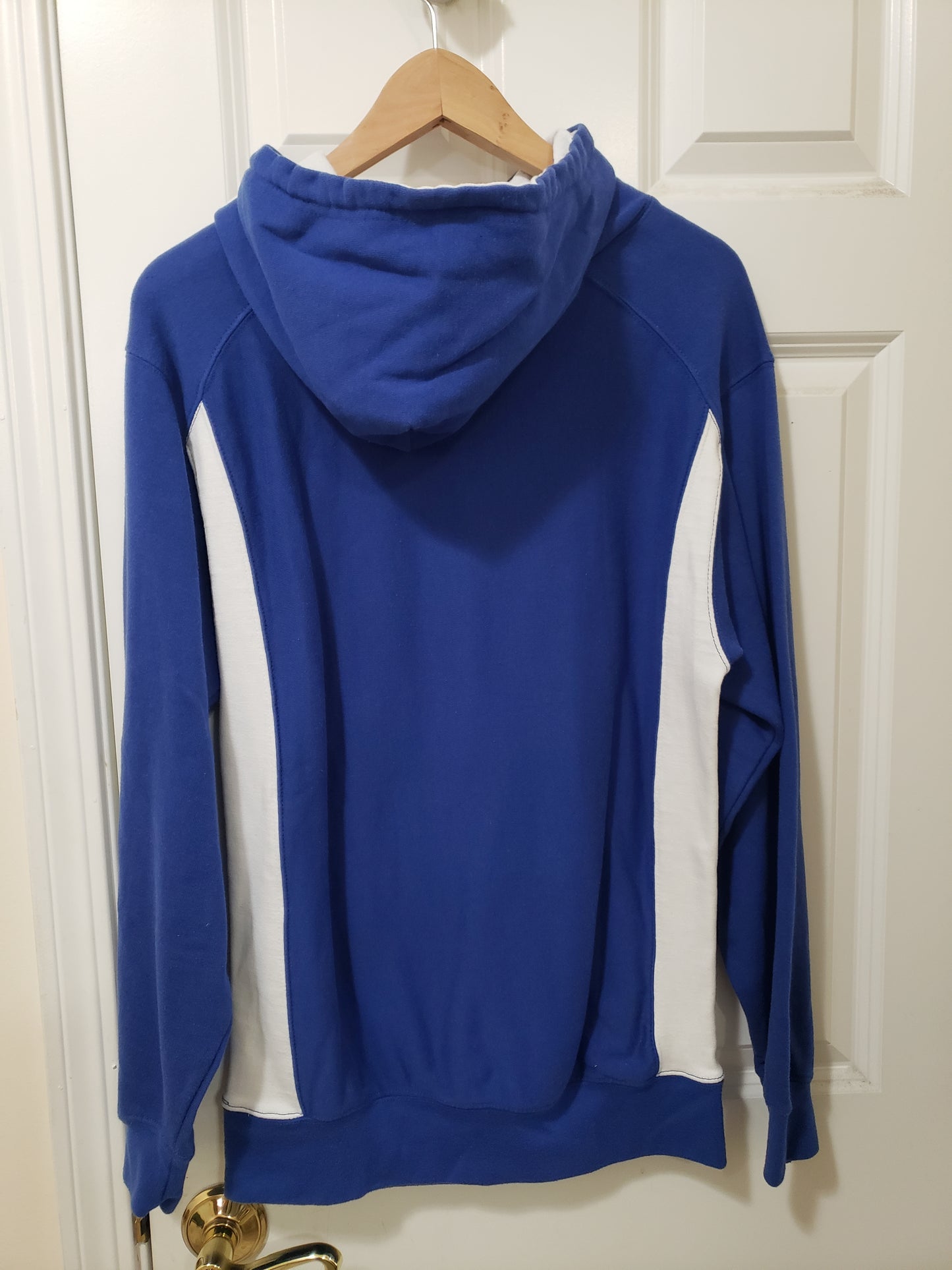 St. Emily Blue & White Unisex Hoodie — Small