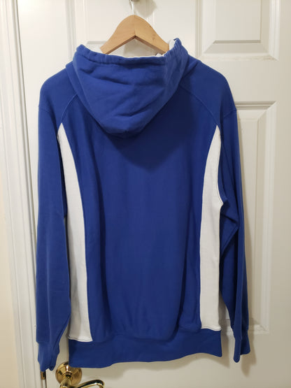 St. Emily Blue & White Unisex Hoodie — Small