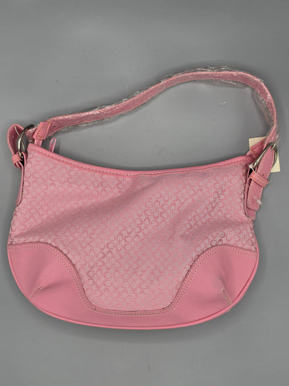 Pink Designer‑Inspired Shoulder Bag 12"x8"x2.5"