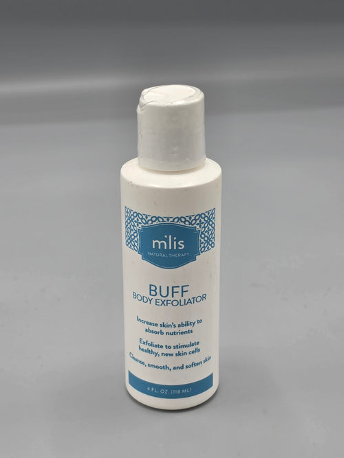 Milis Natural Therapy Buff Body Exfoliator – Nourishing Skin Renewal Scrub (4 fl oz)