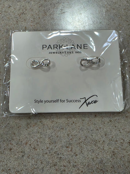 Park Lane Infinity Silver Stud Earrings