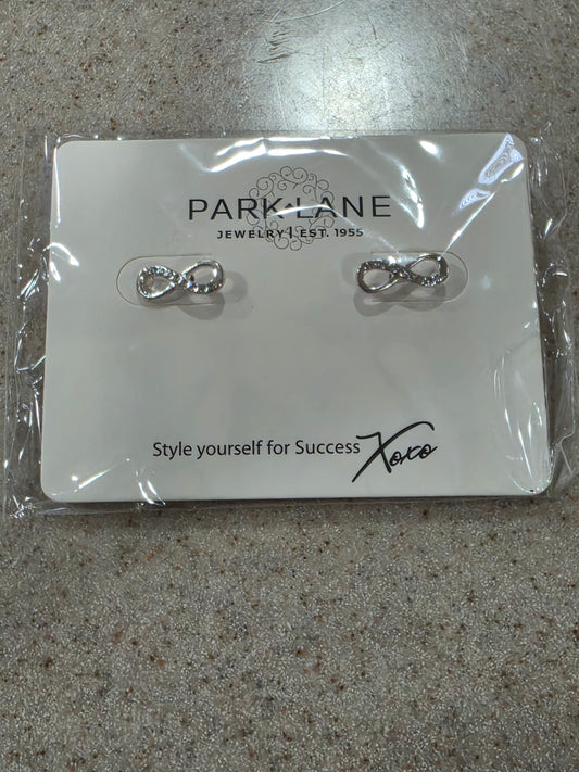 Park Lane Infinity Silver Stud Earrings