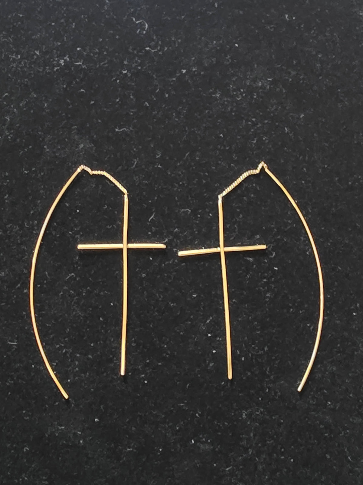 Park Lane Gold Cross Threader Earrings