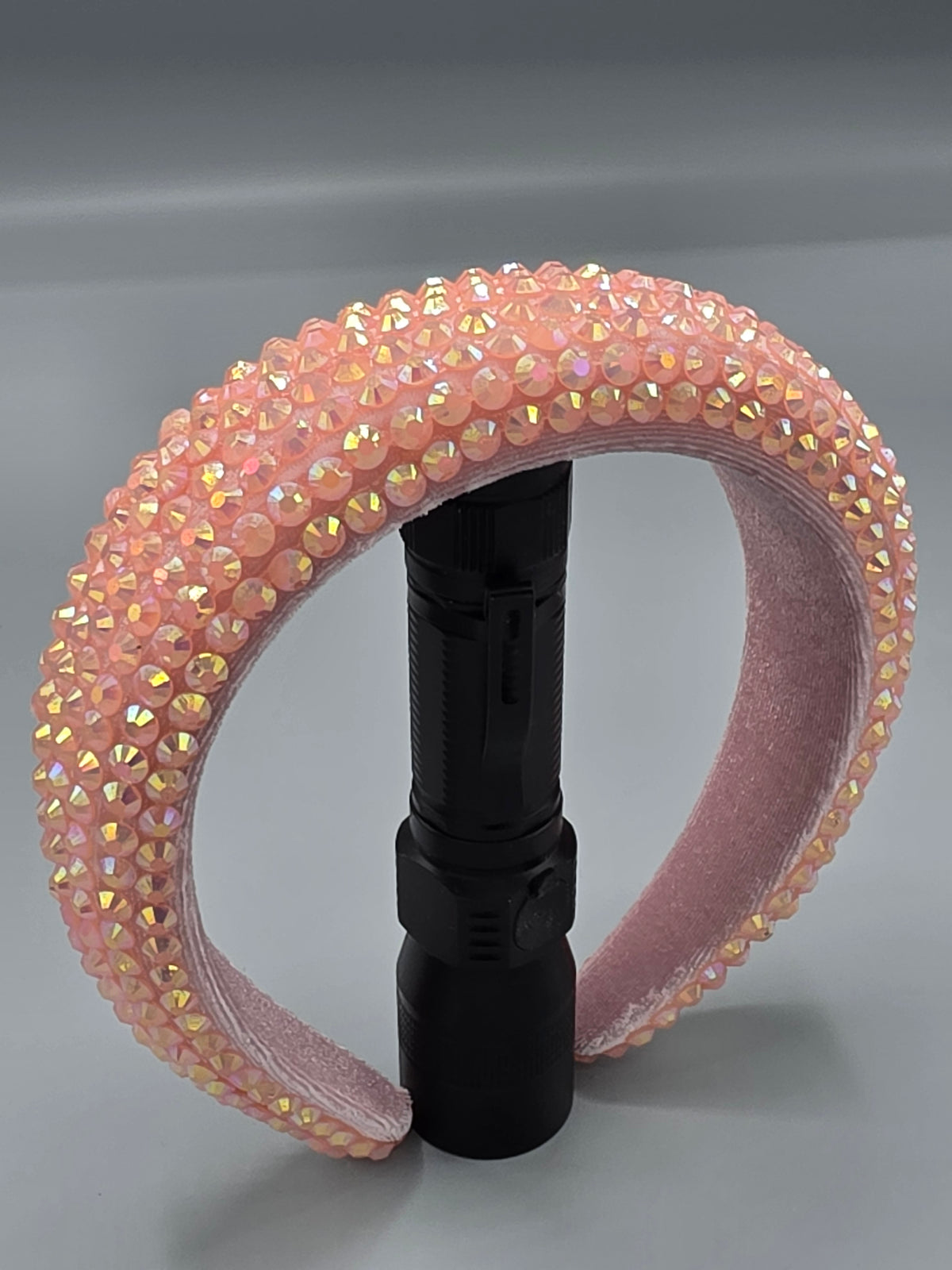 Iridescent Rhinestone Padded Headband