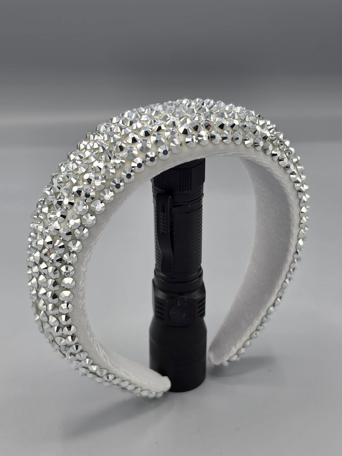 Iridescent Rhinestone Padded Headband