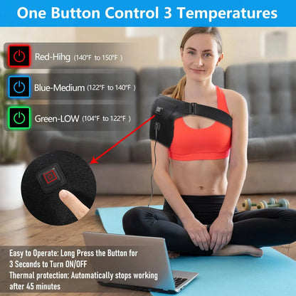 Shoulder Brace Rotator Cuff with USB Power Connector
