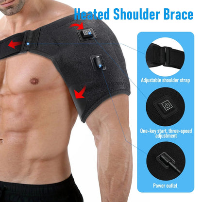 Shoulder Brace Rotator Cuff with USB Power Connector