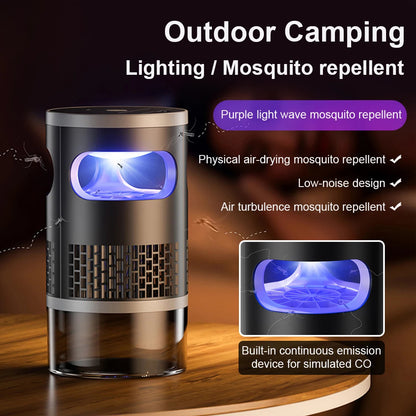 Smart Mosquito Killer Lamp with Purple UV Light – Plug‑In, Battery, or Shock Grid Models