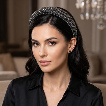 Luxury Crystal Rhinestone Padded Headband
