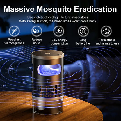 Smart Mosquito Killer Lamp with Purple UV Light – Plug‑In, Battery, or Shock Grid Models