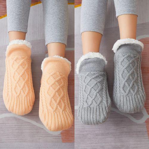 Winter Wool Socks Slippers - For Men and Women.