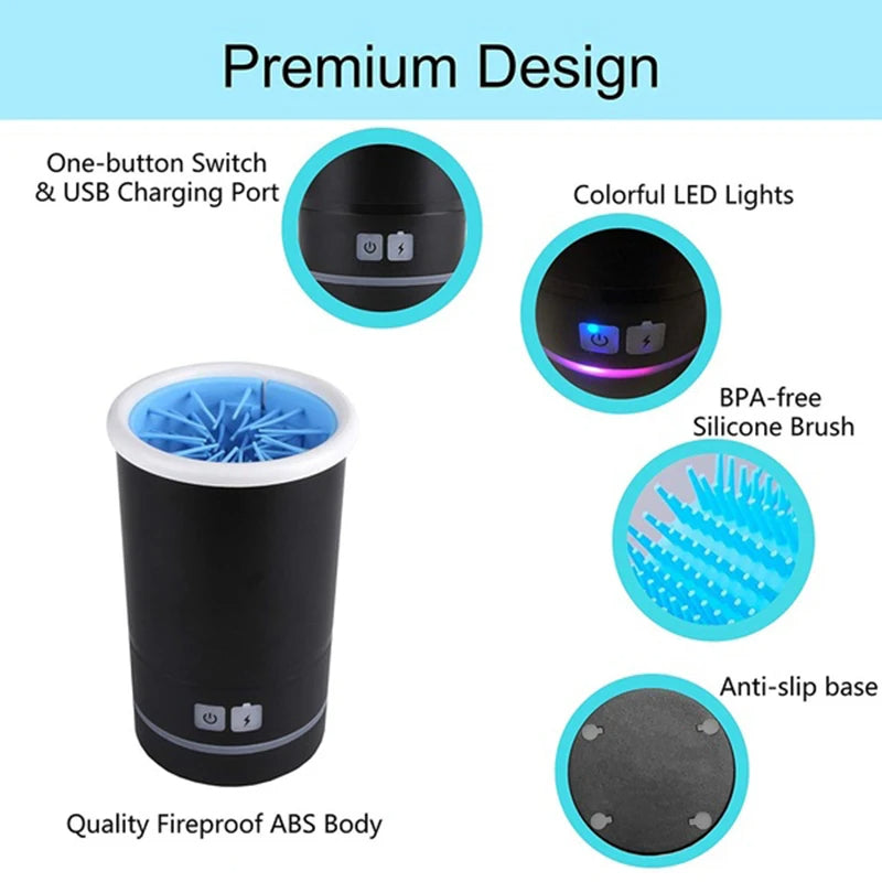 Automatic Paw Cleaner with Type C Cable Charger - For Dogs