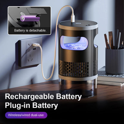 Smart Mosquito Killer Lamp with Purple UV Light – Plug‑In, Battery, or Shock Grid Models