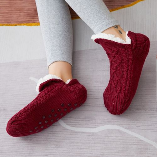 Winter Wool Socks Slippers - For Men and Women.