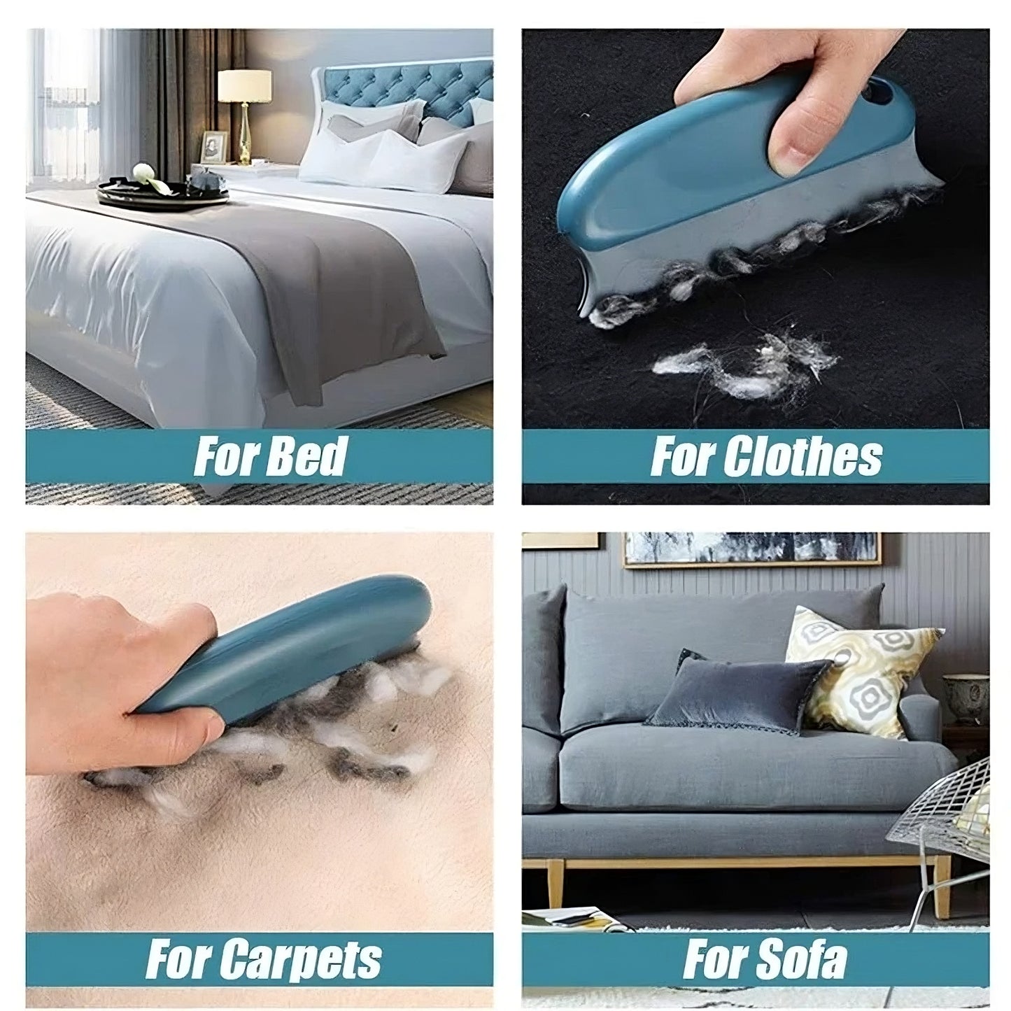 Effective Pet Hair Remover Brush - For Cats and Dogs.