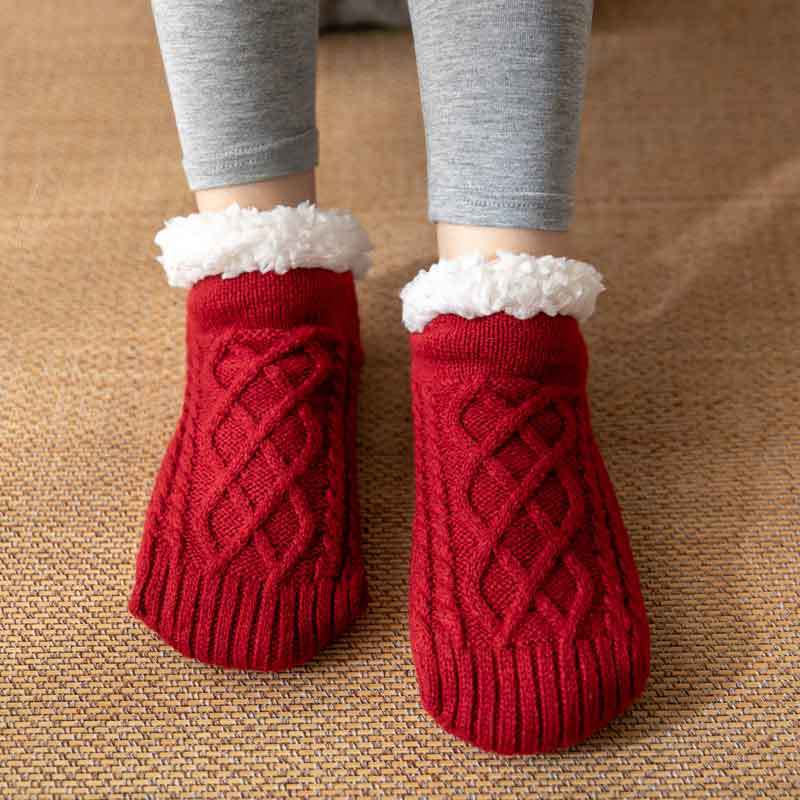 Winter Wool Socks Slippers - For Men and Women.