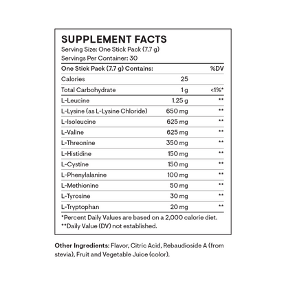 Thorne Amino Complex – Travel Packs (Berry or Lemon)