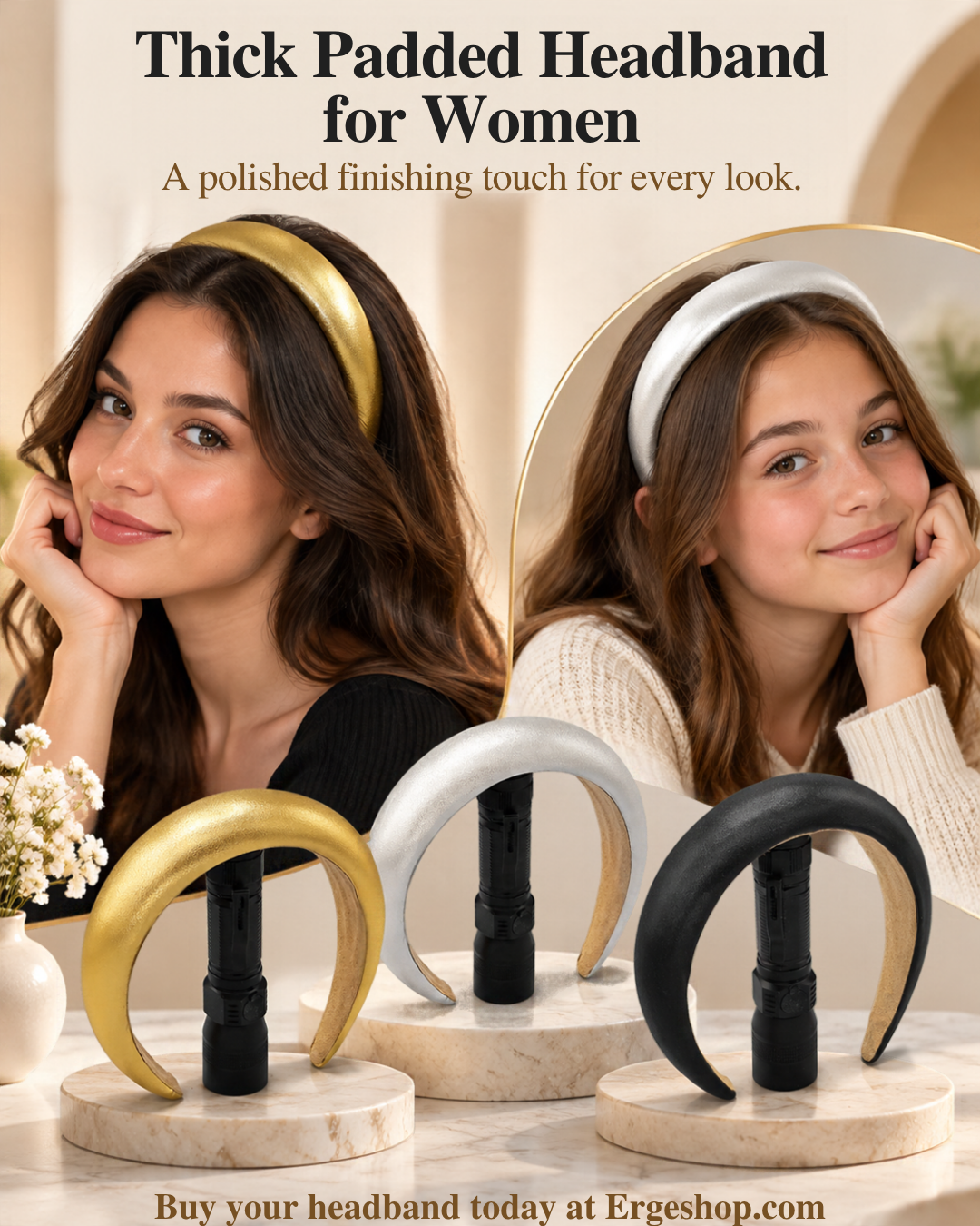 Thick Padded Headband for Women
