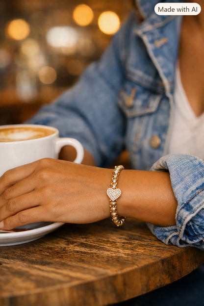 Park Lane Lovey Beaded Heart Bracelet