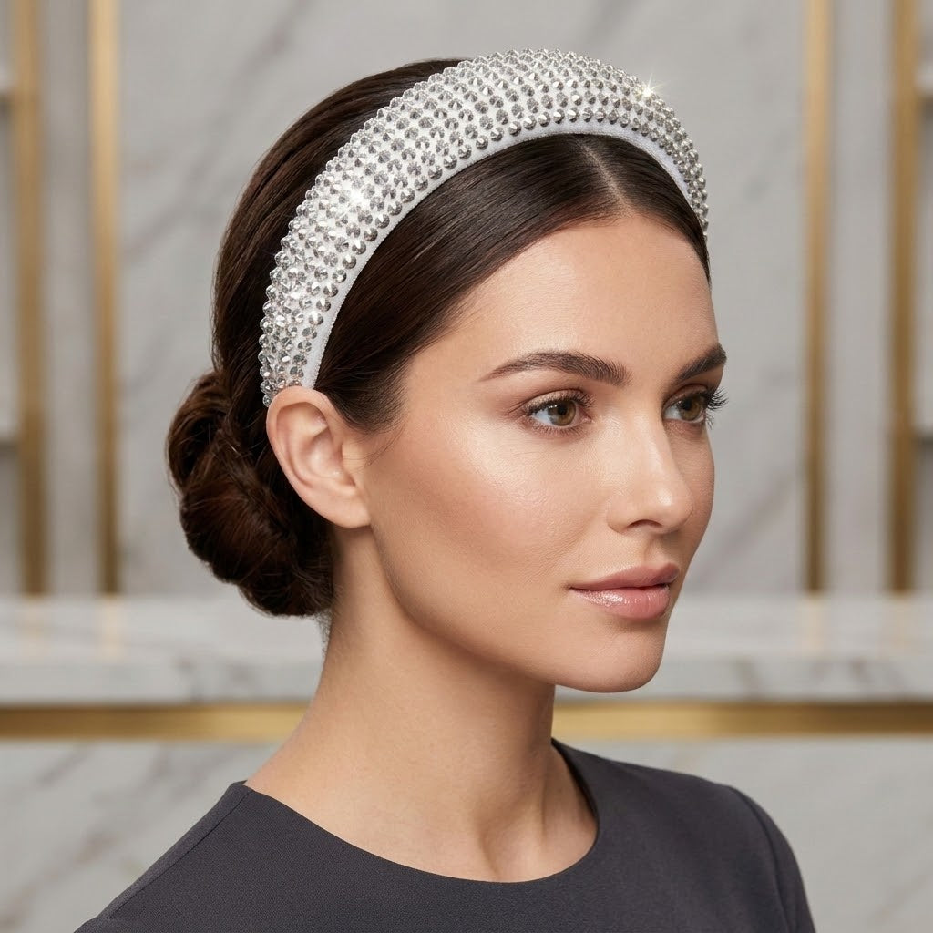 Luxury Crystal Rhinestone Padded Headband