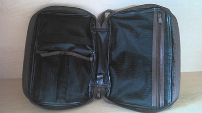 Domain Brown Leather Toiletry Bag 