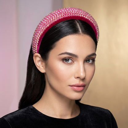 Luxury Crystal Rhinestone Padded Headband