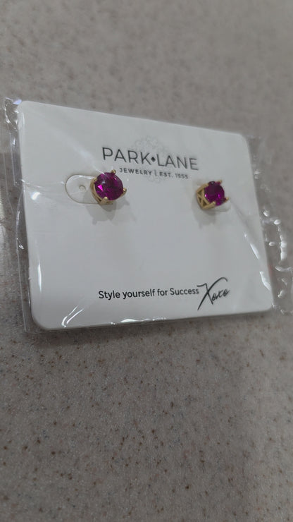 Park Lane Impression Earrings – Boysenberry or Turquoise (Choose)