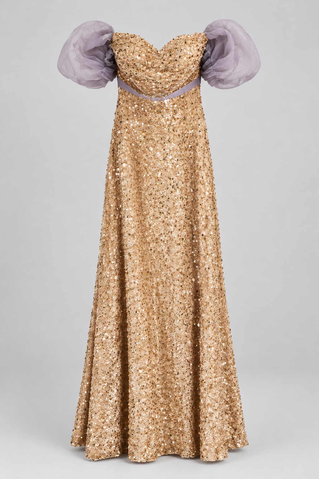 Gold Sequin Backless Bridesmaid & Evening Dress | Miss Ord | Size Large