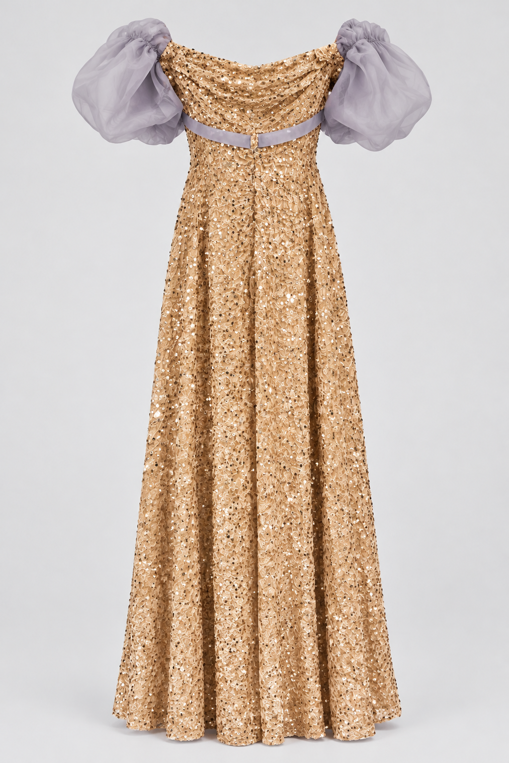Gold Sequin Backless Bridesmaid & Evening Dress | Miss Ord | Size Large