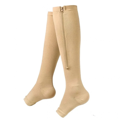 Zipper Compression Socks for Men and Women