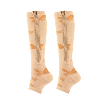 Zipper Compression Socks for Men and Women
