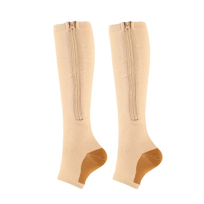Zipper Compression Socks for Men and Women
