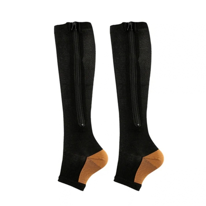 Zipper Compression Socks for Men and Women